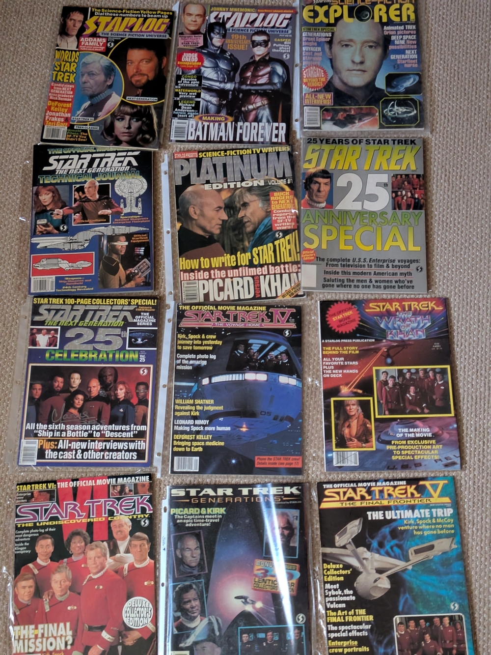 Star Trek Magazine Lot - Collection of Sci‑Fi Issues.